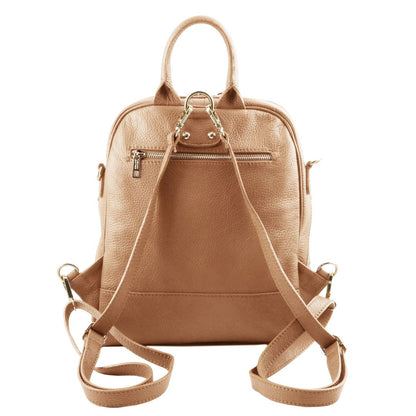 TL Bag - Lederrucksack Champagne