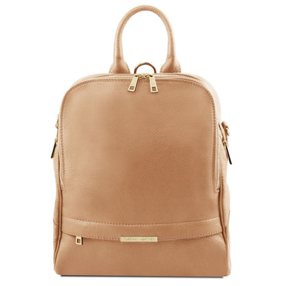 TL Bag - Lederrucksack Champagne