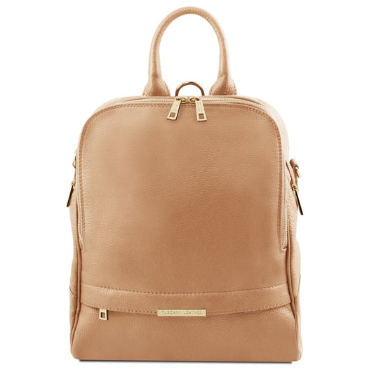 TL Bag - Lederrucksack Champagne