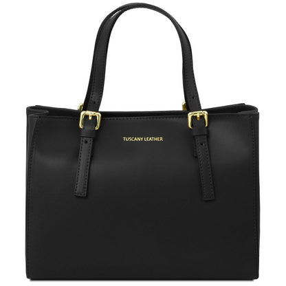 Aura - Handtasche Leder-Schwarz