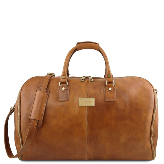 Antigua - Reisetasche/Kleidersack Leder Natural