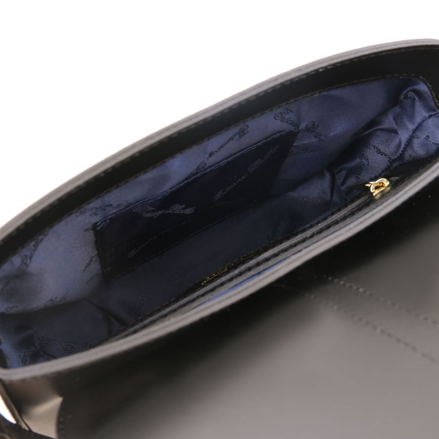 Nausica - Schultertasche aus Leder Schwarz