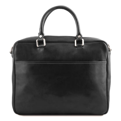 Pisa - Notebook Aktentasche Leder Schwarz
