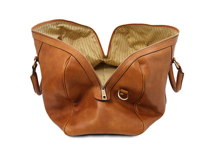 Oslo - Weekend Reisetasche Leder Natural