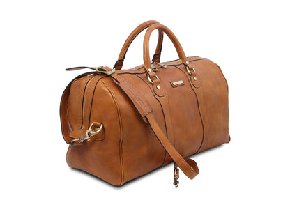 Oslo - Weekend Reisetasche Leder Natural