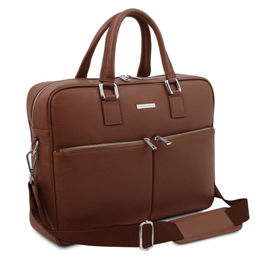 Treviso - Notebook-Aktentasche Leder Braun