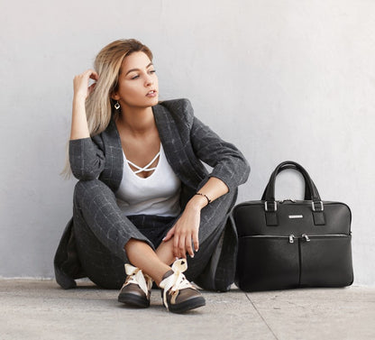 Treviso - Notebook-Aktentasche Leder Braun