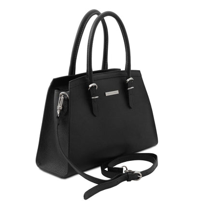 TL Bag - Handtasche aus Leder Schwarz