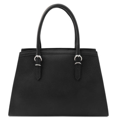 TL Bag - Handtasche aus Leder Schwarz