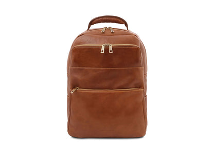 Melbourne - Notebook Rucksack aus Leder Natural