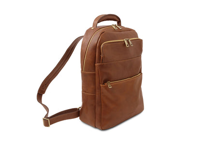 Melbourne - Notebook Rucksack aus Leder Natural