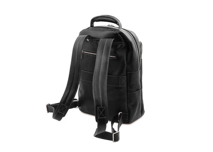 Melbourne - Notebook Rucksack aus Leder-Schwarz