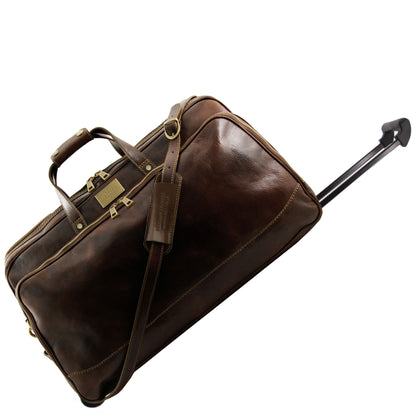 Bora Bora - Trolley Ledertasche Gross Dunkelbraun