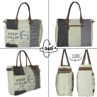 Keep Calm XXL Shopper Tasche Canvas