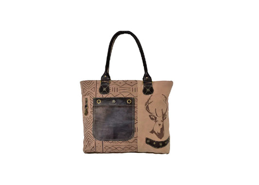 Domelo Shopper Handtasche mit Hirschmotiv