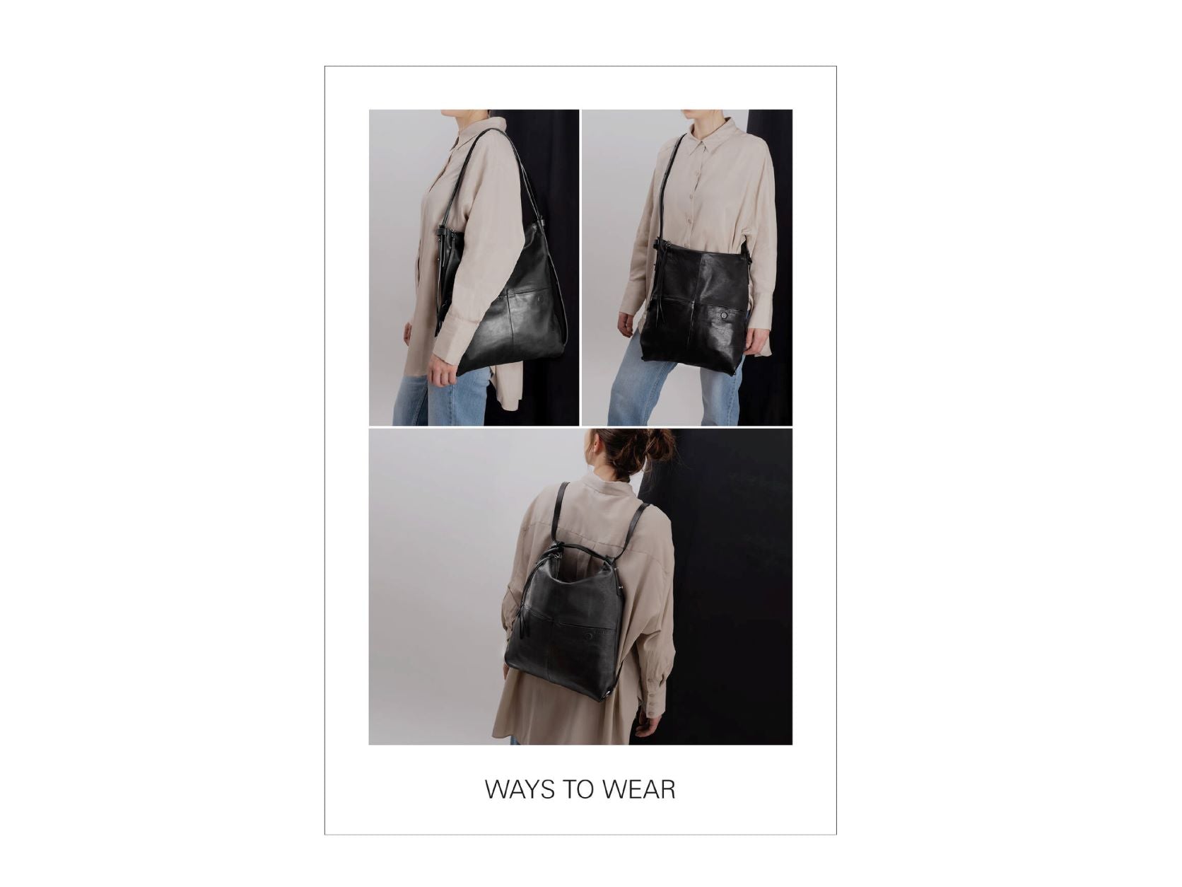 Ample Damen Umhängetasche Ina Kent ways to wear