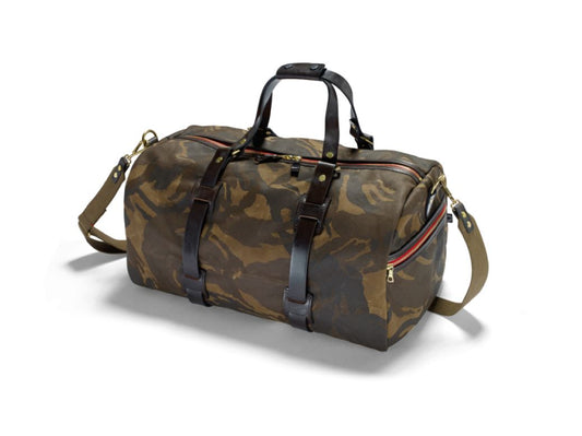 Vintage Duffle Holdall aus Canvas Camouflage