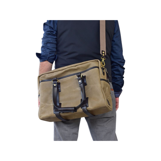 Vintage Canvas Traveller Tasche Sand