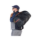 Vintage Leather Duffle Hodall Weekender Schwarz