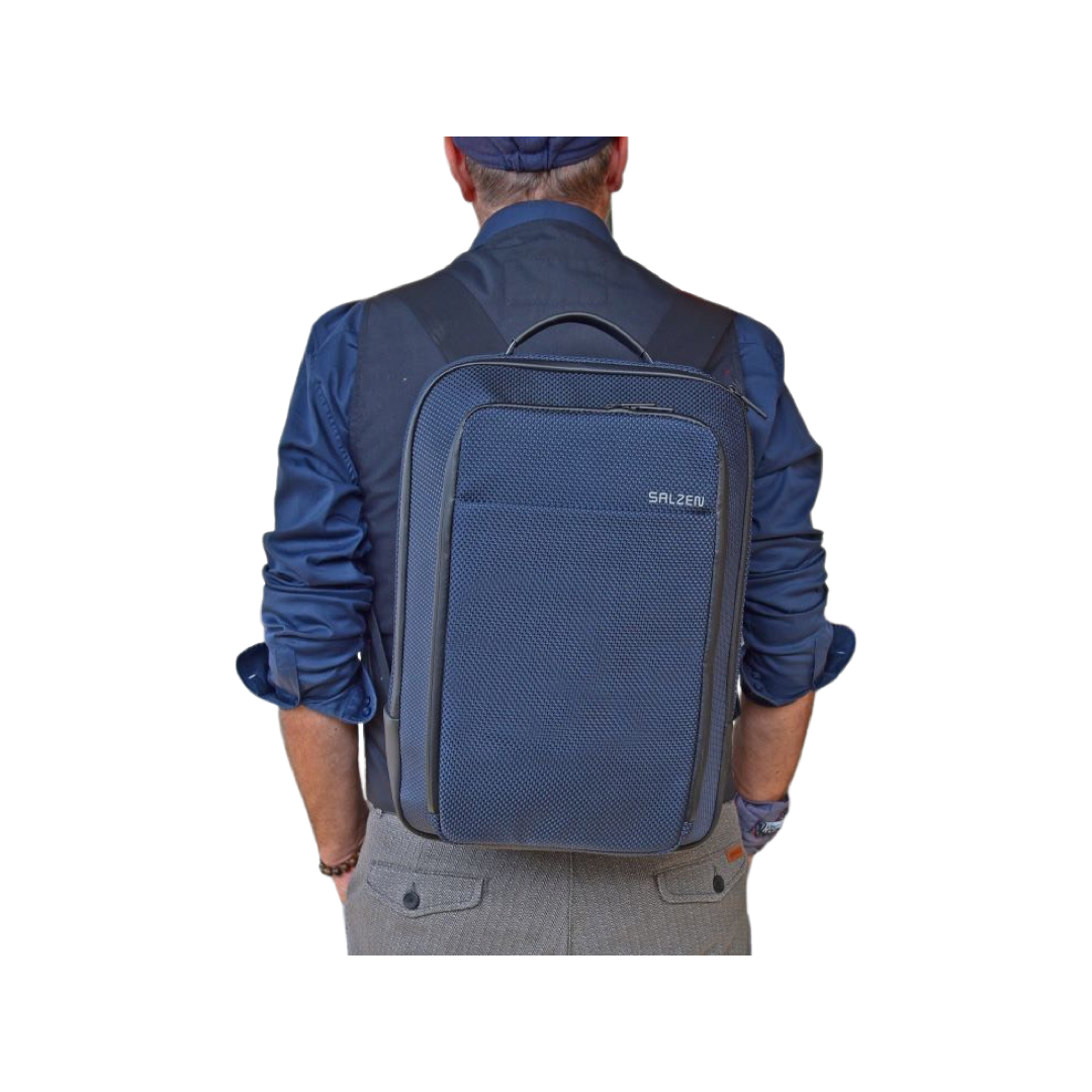 Business Rucksack Blau Nylon Salzen