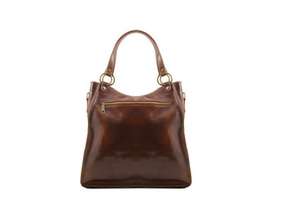 Melissa - Schultertasche Leder Honig