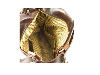 Melissa - Schultertasche Leder Honig