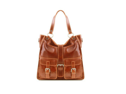 Melissa - Schultertasche Leder Honig