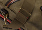 Vintage Duffle Holdall aus Canvas und Glattleder Olive