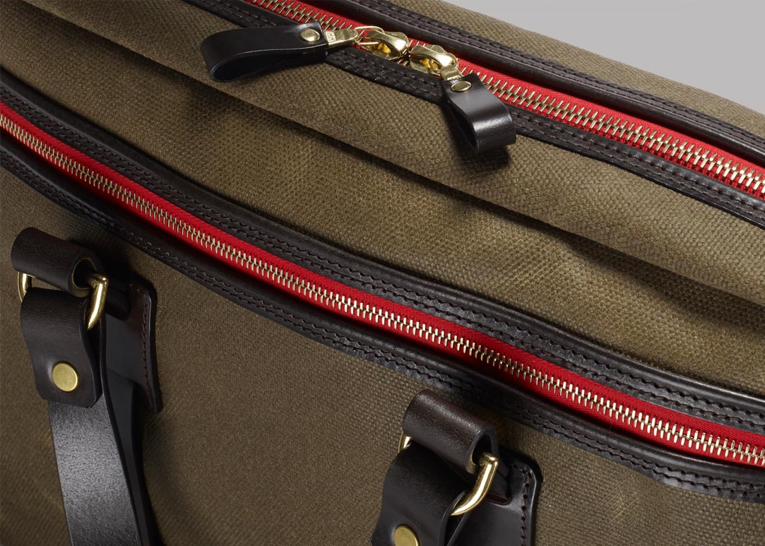 Vintage Laptop- / Notebooktasche Olive