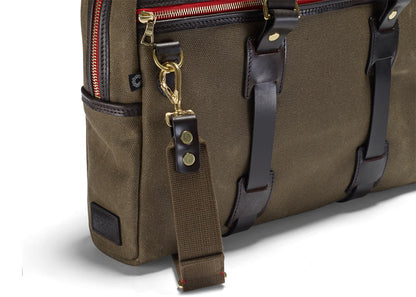Vintage Laptop- / Notebooktasche Olive
