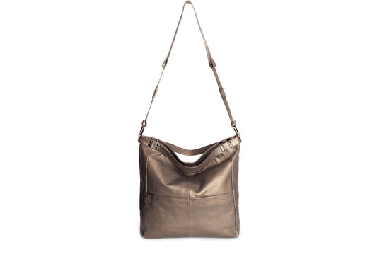 Tates Schultertasche Leder Blush