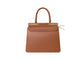 Marlene 13" Handtasche Cognac Glattleder
