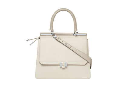 Marlene 13" Handtasche Sand Glattleder