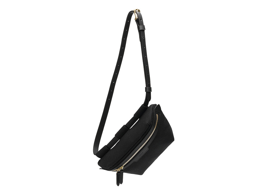 M/S Bauchtasche Schwarz aus Canvas