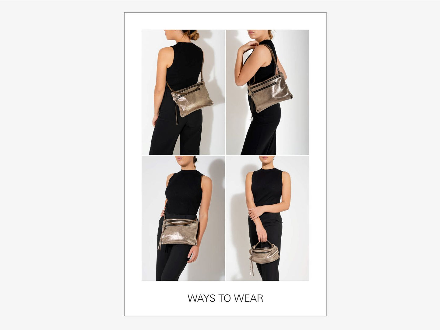 Moonlit Umhängetasche Leder Ina Kent ways to wear
