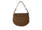 Beth Damen Schultertasche Leder Rückseite Camel Orciani