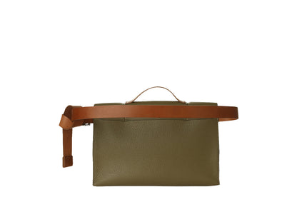 Scout Bauchtasche Olive aus Glattleder