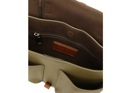 Scout Bauchtasche Olive aus Glattleder