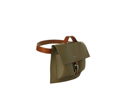 Scout Bauchtasche Olive aus Glattleder