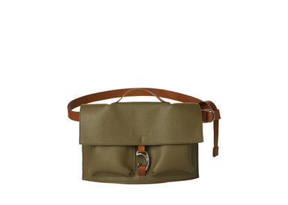 Scout Bauchtasche Olive aus Glattleder