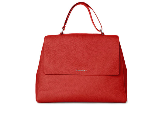 Sveva Schultertasche Rot aus Leder