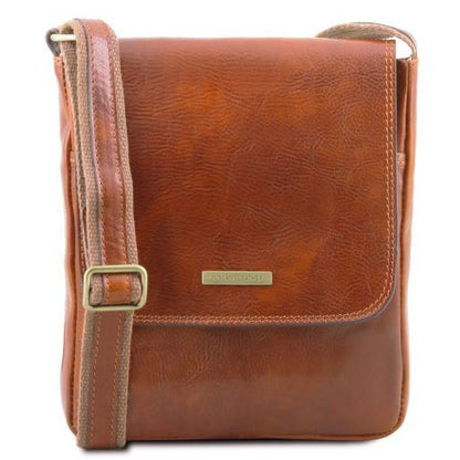John - Herrentasche aus Leder Honig