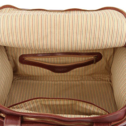 TL Voyager - Reisetasche Leder Schwarz