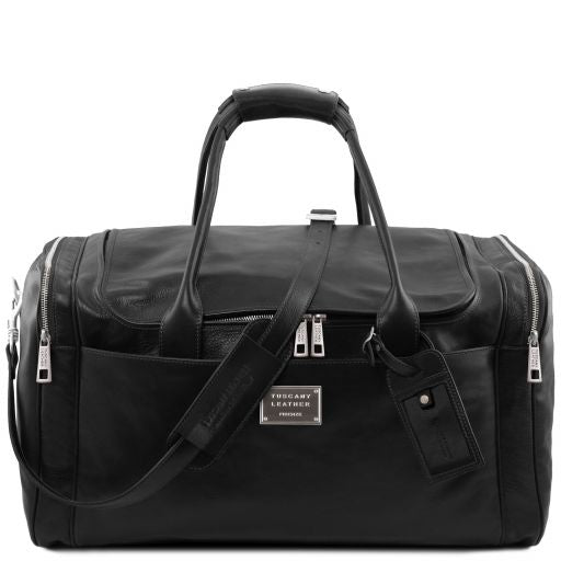 TL Voyager - Reisetasche Leder Schwarz