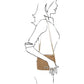 TL Bag - Beuteltasche Stroheffekt Beige