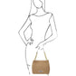 TL Bag - Beuteltasche Stroheffekt Beige