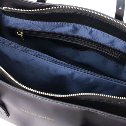 TL Bag - Schultertasche aus Leder Rot