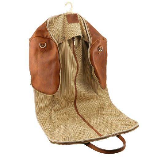 Antigua - Reisetasche/Kleidersack Leder Dunkelbraun