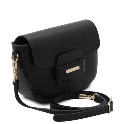 TL Bag - Schultertasche Leder Schwarz