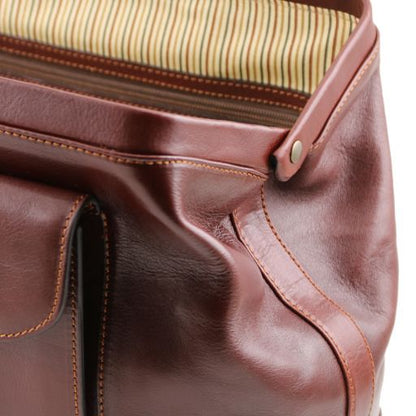 Bernini - Exklusive Arzttasche Leder Dunkelbraun